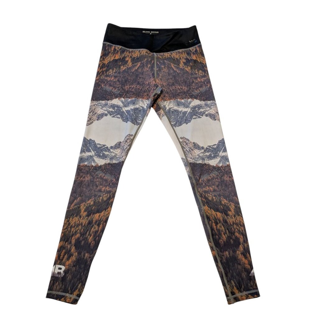 Belong Designs Mountain Landscape Leggings Size Small